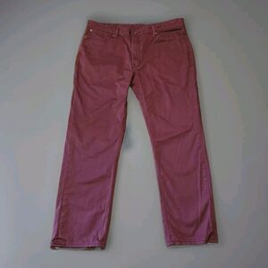 Levi's 511 Slim Fit Pants Men's 40x30 Burgundy Maroon Cotton Stretch W40 L30